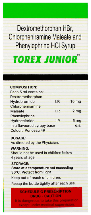 Torex Junior Syrup 60Ml
